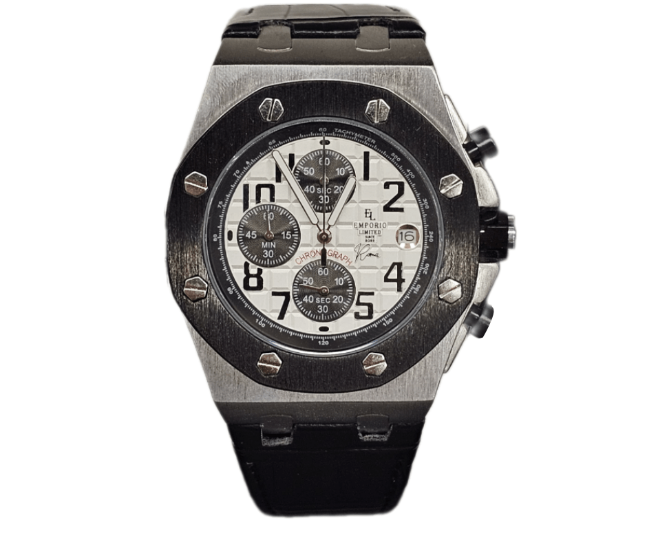 EMPORIO LIMITED - ROMA STOPWATCH BLACK/SILVER - 3501 EMPORIO LIMITED - ROMA STOPWATCH BLACK/SILVER - 3501